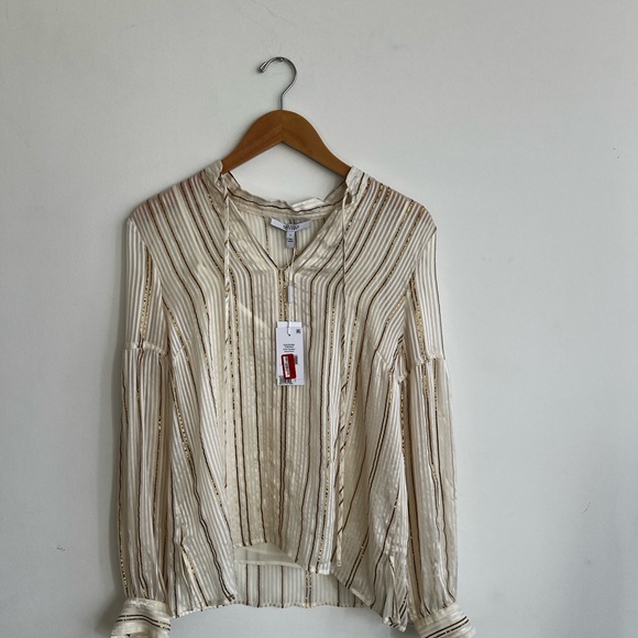 10 Crosby Derek Lam Tops - Derek Lam 10 Crosby Cream Striped Women's Top - NWT